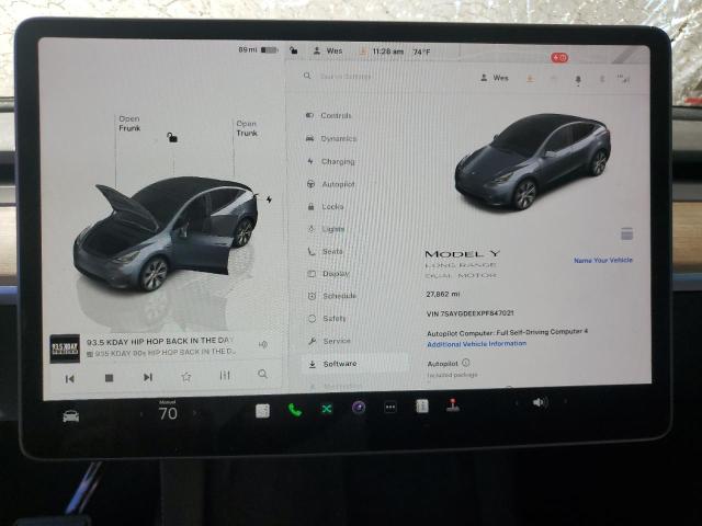 7SAYGDEEXPF847021 - 2023 TESLA MODEL Y Boz foto 9