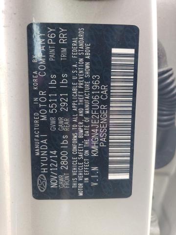 KMHGN4JE2FU061963 - 2015 HYUNDAI GENESIS 3.8L TAN photo 12