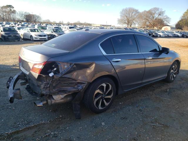 1HGCR3F83GA019651 - 2016 HONDA ACCORD EXL GRAY photo 3