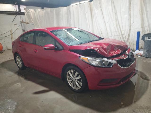 KNAFX4A66F5415106 - 2015 KIA FORTE LX RED photo 4