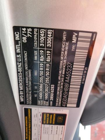 4JGDA5HB8FA465237 - 2015 MERCEDES-BENZ ML 350 4MATIC SILVER photo 13