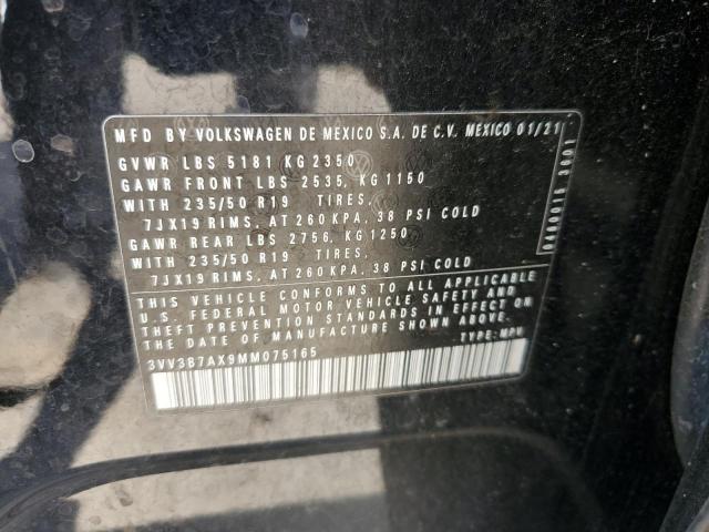 3VV3B7AX9MM075165 - 2021 VOLKSWAGEN TIGUAN SE CHARCOAL photo 13
