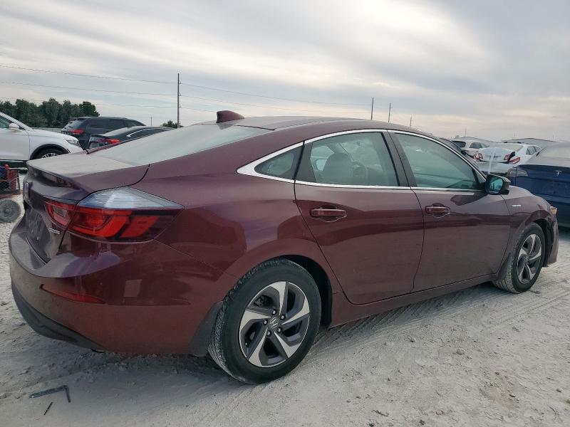 19XZE4F50KE018043 - 2019 HONDA INSIGHT EX MAROON photo 3