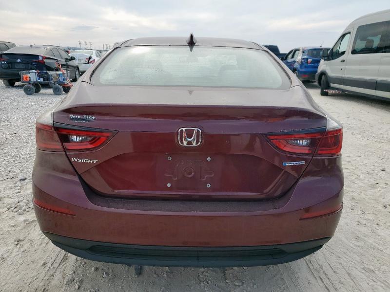 19XZE4F50KE018043 - 2019 HONDA INSIGHT EX MAROON photo 6