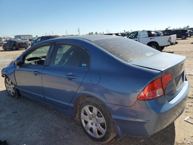 2HGFA16528H534156 - 2008 HONDA CIVIC LX BLUE photo 2