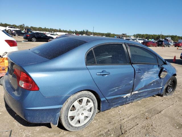 2HGFA16528H534156 - 2008 HONDA CIVIC LX BLUE photo 3