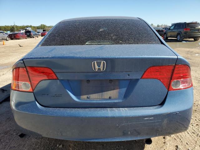 2HGFA16528H534156 - 2008 HONDA CIVIC LX BLUE photo 6