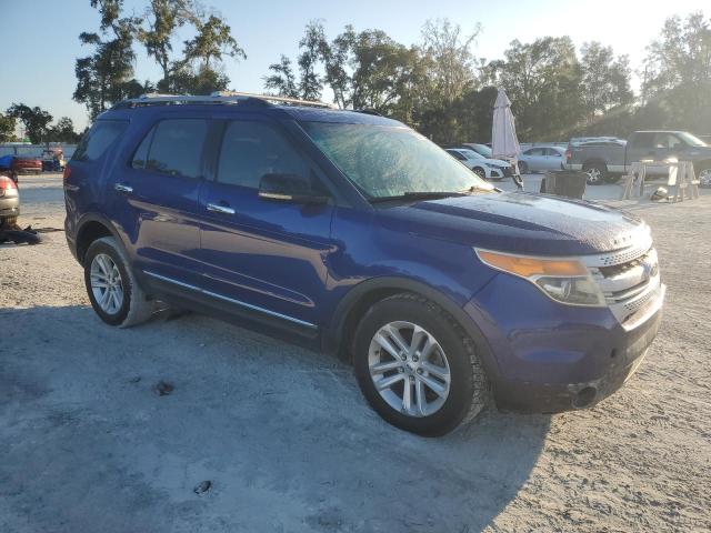 1FM5K8D87DGA75172 - 2013 FORD EXPLORER XLT 蓝色 照片 4