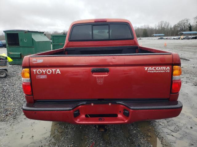 5TEGN92N63Z286227 - 2003 TOYOTA TACOMA DOUBLE CAB PRERUNNER RED photo 6