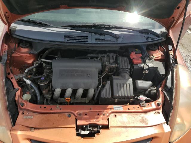 JHMGD38687S033810 - 2007 HONDA FIT S ORANGE photo 12