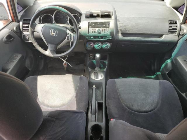 JHMGD38687S033810 - 2007 HONDA FIT S ORANGE photo 8