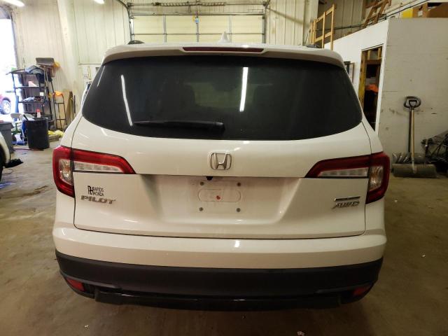 5FNYF6H22NB055245 - 2022 HONDA PILOT SE WHITE photo 6