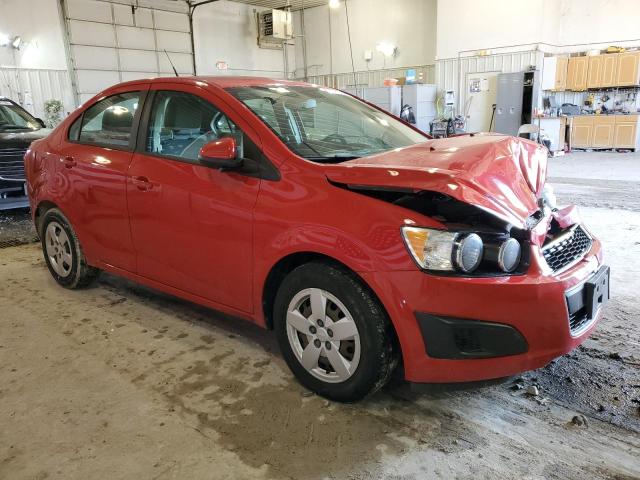 1G1JA5SH6D4225760 - 2013 CHEVROLET SONIC LS წითელი ფოტო 4
