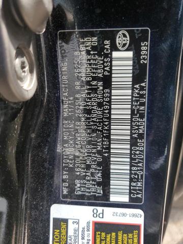 4T1BF1FK4FU497699 - 2015 TOYOTA CAMRY LE BLACK photo 13