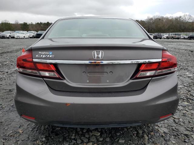 19XFB2F50DE046136 - 2013 HONDA CIVIC LX GRAY photo 6