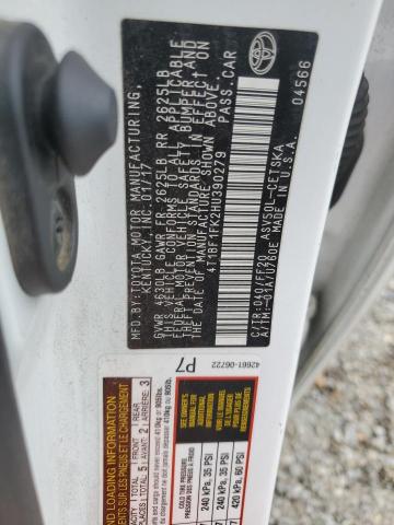 4T1BF1FK2HU390279 - 2017 TOYOTA CAMRY LE WHITE photo 12