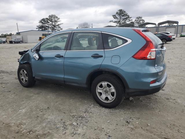 2HKRM3H36FH545840 - 2015 HONDA CR-V LX BLUE photo 2