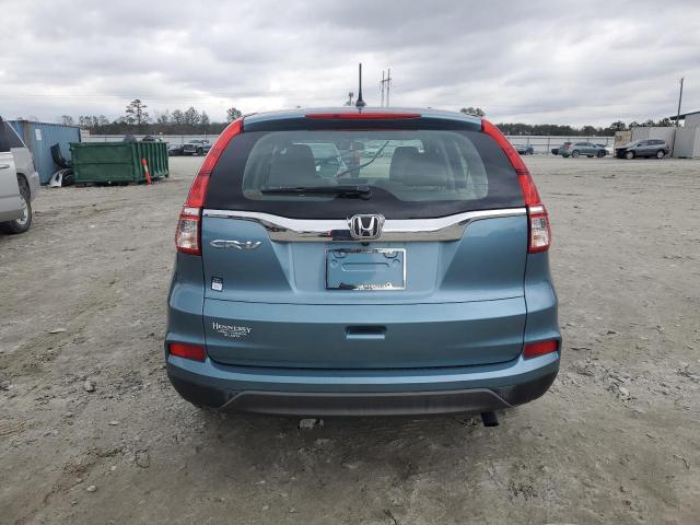 2HKRM3H36FH545840 - 2015 HONDA CR-V LX BLUE photo 6