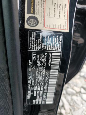 WDDHF8HB6BA428549 - 2011 MERCEDES-BENZ E 350 4MATIC BLACK photo 11