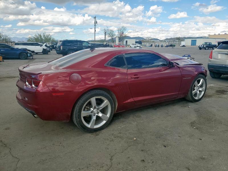 2G1FC1ED6B9102522 - 2011 CHEVROLET CAMARO LT RED photo 3