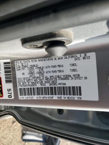 3TMCZ5AN1PM625072 - 2023 TOYOTA TACOMA DOUBLE CAB ვერცხლისფერი ფოტო 13