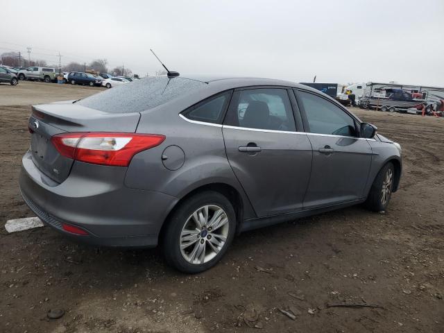 1FAHP3H23CL417420 - 2012 FORD FOCUS SEL GRAY photo 3