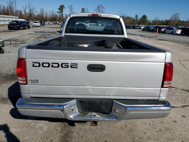 1B7GL22X31S182276 - 2001 DODGE DAKOTA SILVER photo 6