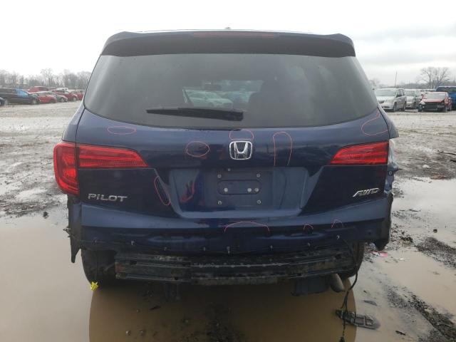 5FNYF6H89GB068162 - 2016 HONDA PILOT EXL BLUE photo 6