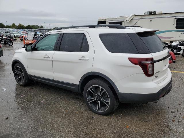 1FM5K8GT0FGC02928 - 2015 FORD EXPLORER SPORT WHITE photo 2