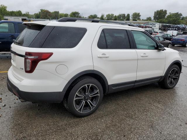 1FM5K8GT0FGC02928 - 2015 FORD EXPLORER SPORT WHITE photo 3