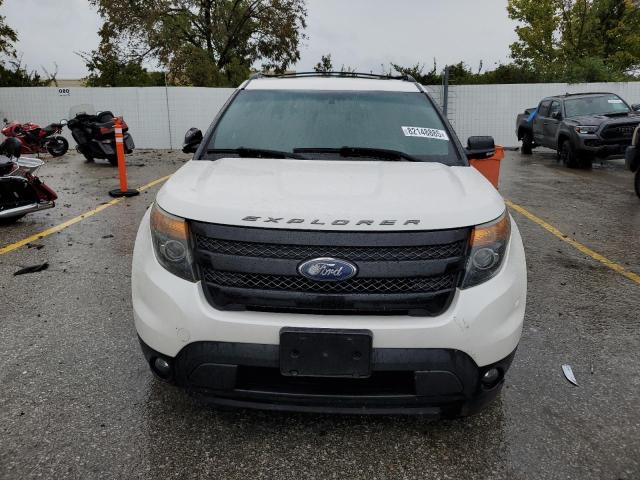 1FM5K8GT0FGC02928 - 2015 FORD EXPLORER SPORT WHITE photo 5