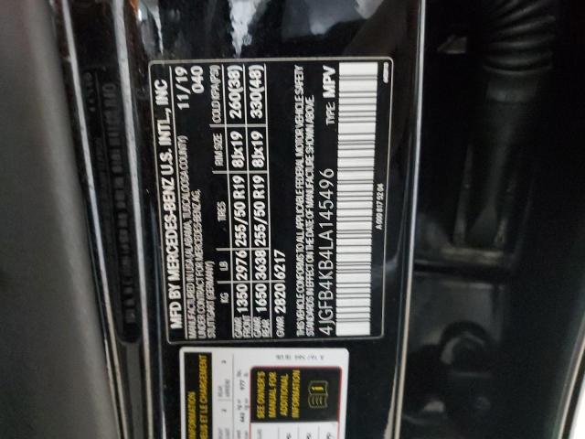 4JGFB4KB4LA145496 - 2020 MERCEDES-BENZ GLE 350 4MATIC BLACK photo 13