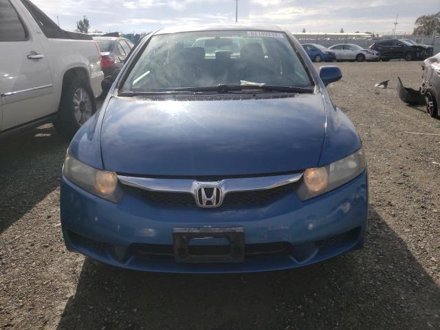 1HGFA16559L030009 - 2009 HONDA CIVIC LX BLUE photo 5