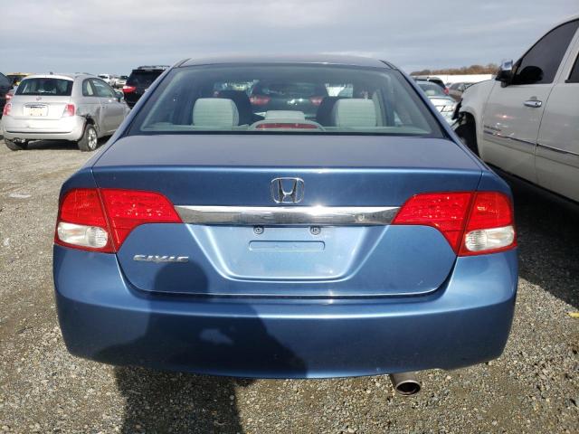 1HGFA16559L030009 - 2009 HONDA CIVIC LX BLUE photo 6