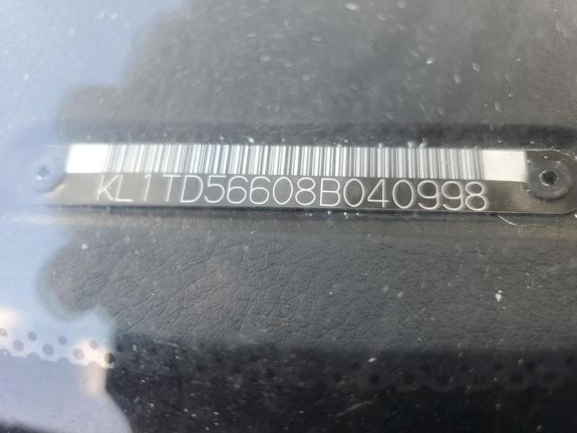 KL1TD56608B040998 - 2008 CHEVROLET AVEO BASE WHITE photo 12