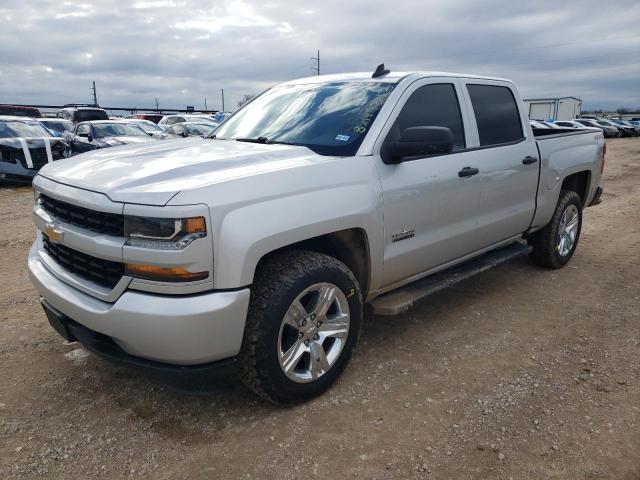 3GCUKPEC6JG341584 - 2018 CHEVROLET silverado K1500 CUSTOM SILVER photo 1