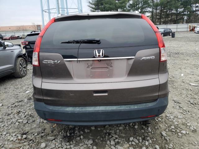 2HKRM4H72EH667134 - 2014 HONDA CR-V EXL GRAY photo 6