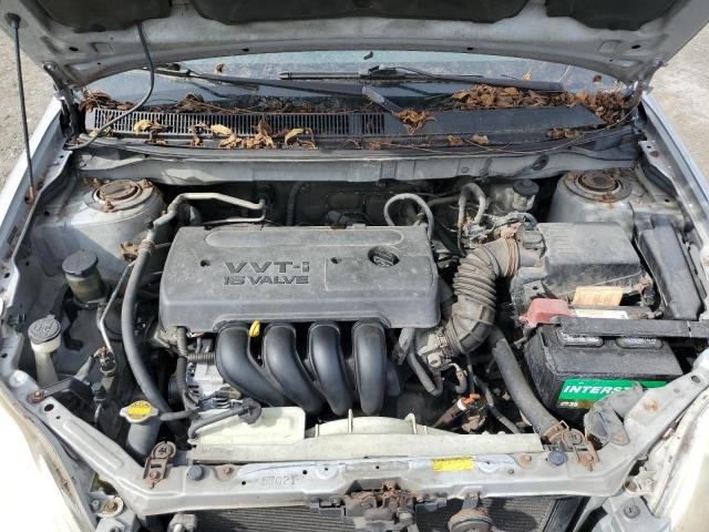 2T1KR32E78C718199 - 2008 TOYOTA COROLLA MA XR SILVER photo 11