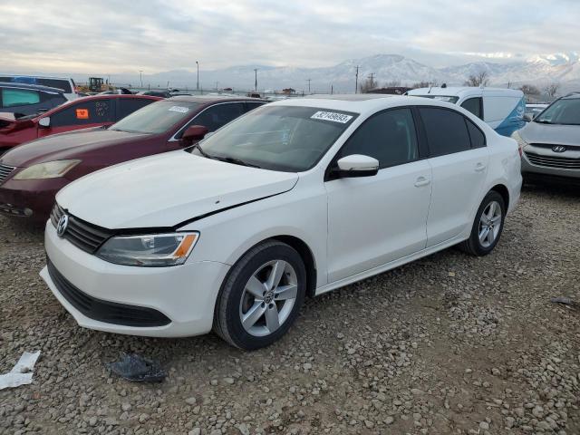 3VWLL7AJ4CM471488 - 2012 VOLKSWAGEN JETTA TDI WHITE photo 1