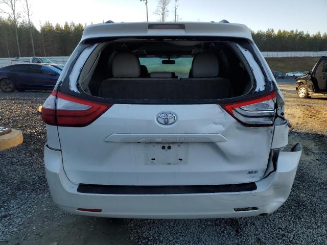 5TDYK3DC2FS542130 - 2015 TOYOTA SIENNA XLE WHITE photo 6