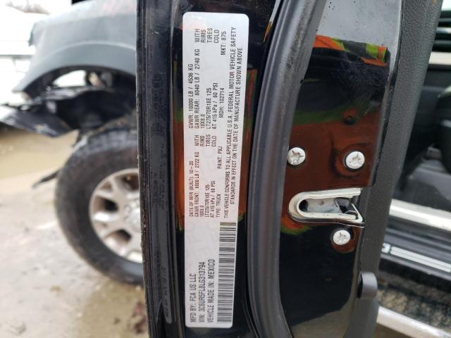 3C6UR5FL8LG313794 - 2020 RAM 2500 LARAMIE BLACK photo 12