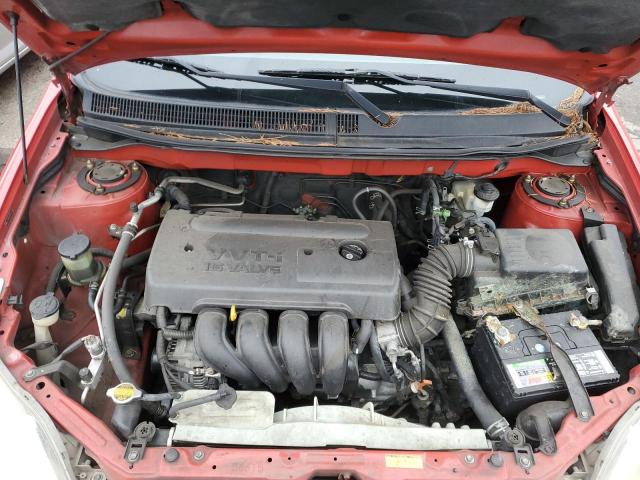 2T1KR32E85C477362 - 2005 TOYOTA COROLLA MA XR RED photo 11