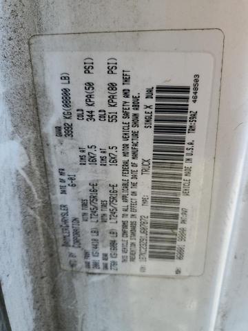 1B7KC23Z91J607872 - 2001 DODGE RAM 2500 WHITE photo 12