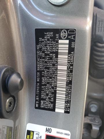 2T1BURHE6HC769735 - 2017 TOYOTA COROLLA L 灰色 照片 13