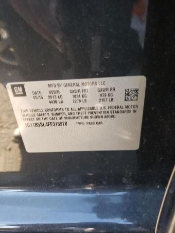 1G11B5SL4FF318978 - 2015 CHEVROLET MALIBU LS GRAY photo 13