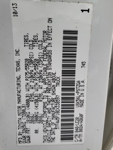 5TFAW5F18EX338597 - 2014 TOYOTA TUNDRA CREWMAX PLATINUM 白色 照片 12