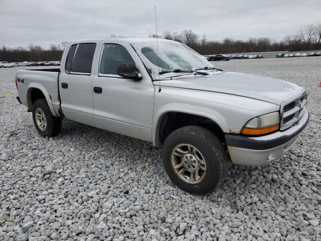 1D7HG38N24S709920 - 2004 DODGE DAKOTA QUAD SPORT SILVER photo 4