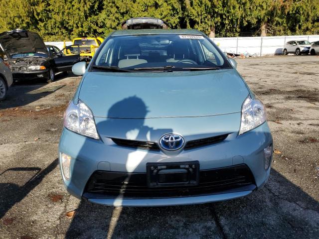 JTDKN3DU0E1834974 - 2014 TOYOTA PRIUS TURQUOISE photo 5