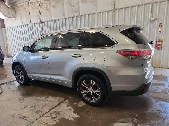 5TDJKRFHXGS277147 - 2016 TOYOTA HIGHLANDER XLE Արծաթագույն լուսանկար 2
