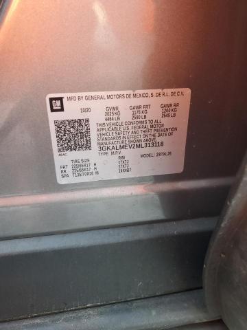 3GKALMEV2ML313118 - 2021 GMC TERRAIN SLE ნაცრისფერი ფოტო 13